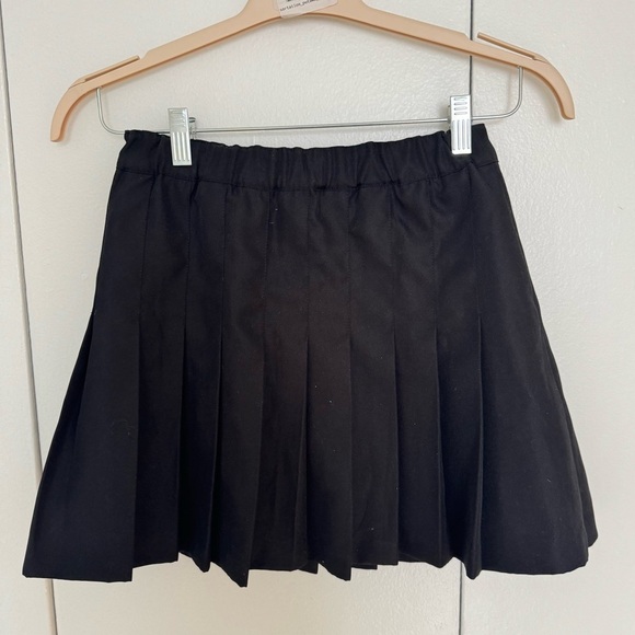 Browny Standard Black Mini Skater Skirt with Pleats from Japan in Size Medium - Picture 2 of 4